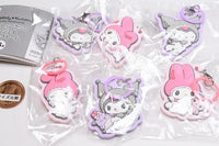 My Melody Kuromi White & Black Angel Rubber Charm [All 6 type set(Full Complete)]