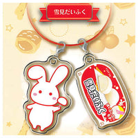 Lotte wire key ring with charm ver.2 [1.Yukimi Daifuku]