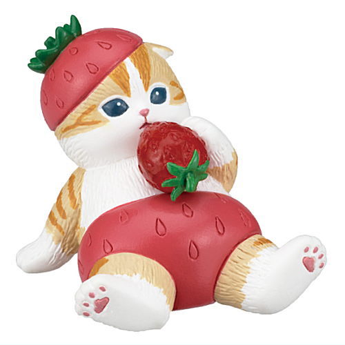 mofusand Fruit Nyan Figure [3.Strawberry nyan]