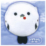 Fukufuku Shimaenaga Marufuwa Pouch [3.Shima-chan (akaimi)]