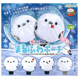 Fukufuku Shimaenaga Marufuwa Pouch [All 4 type set(Full Complete)]