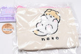 Fuwafuwa animal mokomoko embroidered pouch [2.Cat (Nikukyu)]