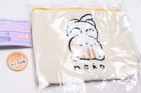 Fuwafuwa animal mokomoko embroidered pouch [4.Cat (Goron)]