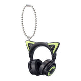 Yowu nekomimi headphone miniature charm [3.Black]