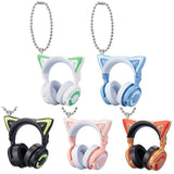 Yowu nekomimi headphone miniature charm [All 5 type set(Full Complete)]