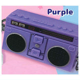Mini Retro Radio Cassette Mascot [3.Purple]