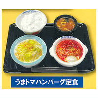 Matsuya Miniature Teishoku Collection [4.Uma tomato hamburger teishoku]