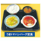 Matsuya Miniature Teishoku Collection [4.Uma tomato hamburger teishoku]