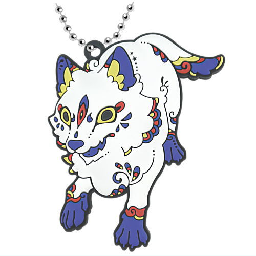 Daikyoya collection Mocchiri Kemono Rubber Key Chain Part.5 [5.Wolf]