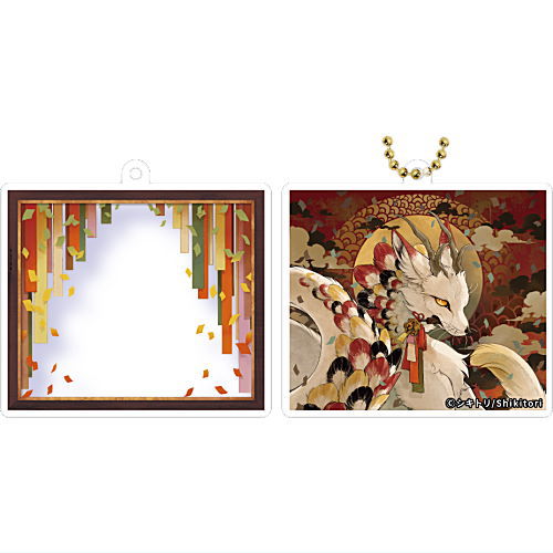 Layer Frame Gallery Series Shikitori Acrylic Keychain Akenokuni no tami-hen [3.Ryuko (layer frame and illustration set)]