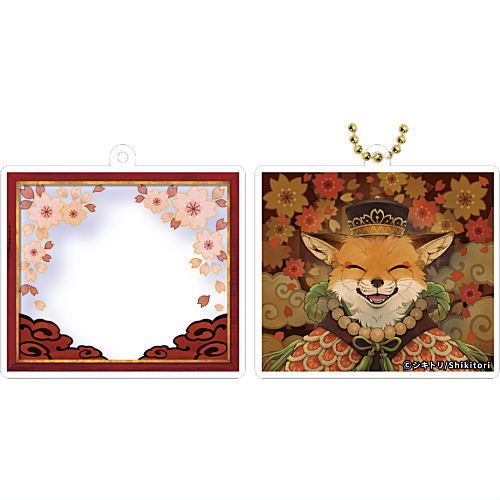 Layer Frame Gallery Series Shikitori Acrylic Keychain Akenokuni no tami-hen [4.Sakura (layer frame and illustration set)]