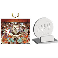 Layer Frame Gallery Series Shikitori Acrylic Keychain Akenokuni no tami-hen [5.Menya (illustration and assembly-type pedestal set)]