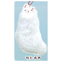 Chokonto Kitsune minifuwa shippo key holder [1.Cotton Candy]