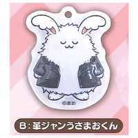 Mao Pukkuri Semi-3D Acrylic Keychain [2.Leather jacket Usamao-kun]