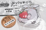 Mao Pukkuri Semi-3D Acrylic Keychain [5.Strawberry Usamao-kun]