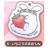 Mao Pukkuri Semi-3D Acrylic Keychain [5.Strawberry Usamao-kun]