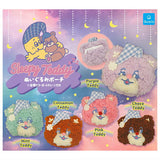 Sleepy Teddy Plush Pouch [All 5 type set(Full Complete)]