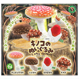Nature Techni Color MONO Mushroom Plush Toy [All 4 type set (Full Complete)]