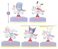 Shaky! Sanrio Characters Merry-go-round PURPLE [All 5 type set(Full Complete)]