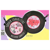 Sanrio Characters Record-style Flat Pouch [1.Hello Kitty]