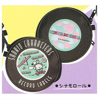 Sanrio Characters Record-style Flat Pouch [3.Cinnamoroll]
