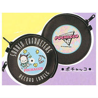 Sanrio Characters Record-style Flat Pouch [4.Pochacco]