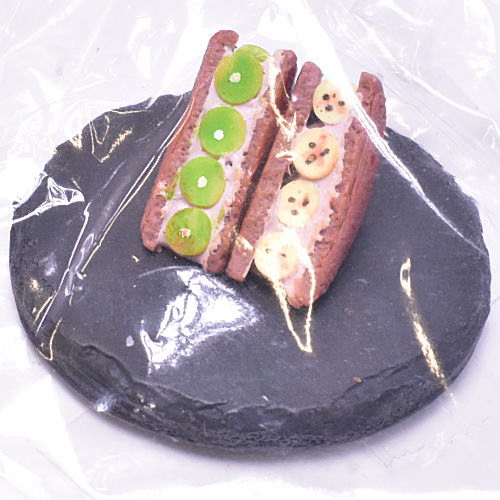Chocolate Cacao Miniature Collection vol.2 [6.Chocolate chiffon sandwich (2 pieces)]