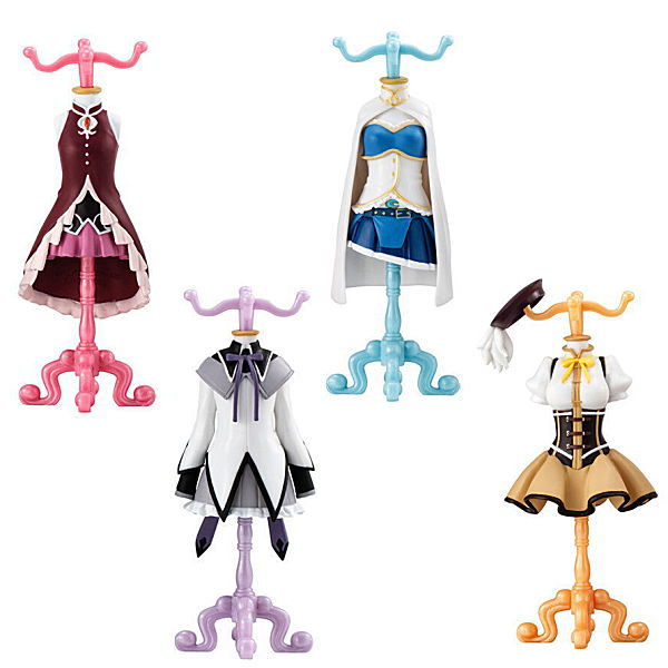 Puella Magi Madoka Magica Capsule Torso [Assorted 4 type set (1.Kyoko/2.Sayaka/5.Homura/6.Mami)]