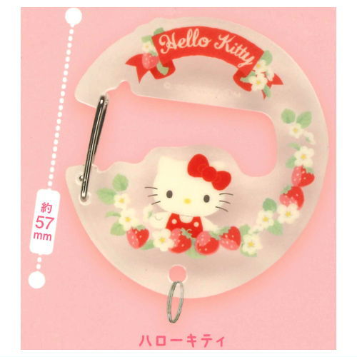Sanrio Characters Flower Language Design Acrylic Carabiner [1.Hello Kitty]