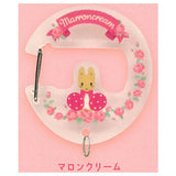 Sanrio Characters Flower Language Design Acrylic Carabiner [4.Marroncream]