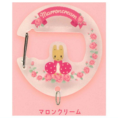 Sanrio Characters Flower Language Design Acrylic Carabiner [4.Marroncream]