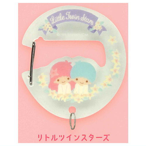 Sanrio Characters Flower Language Design Acrylic Carabiner [6.Little Twin Stars]