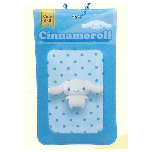 Sanrio Characters Square Can Badge & Cover Doll Box Design [2.Cinnamoroll]