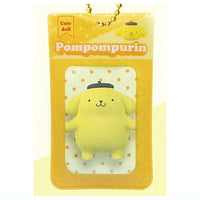 Sanrio Characters Square Can Badge & Cover Doll Box Design [3.Pompompurin]
