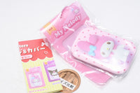 Sanrio Characters Square Can Badge & Cover Doll Box Design [4.My Melody]