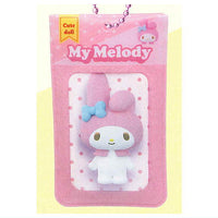 Sanrio Characters Square Can Badge & Cover Doll Box Design [4.My Melody]