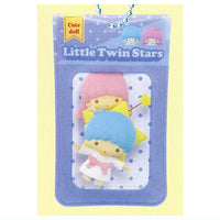 Sanrio Characters Square Can Badge & Cover Doll Box Design [6.Little Twin Stars]