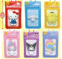 Sanrio Characters Square Can Badge & Cover Doll Box Design [All 6 type set(Full Complete)]