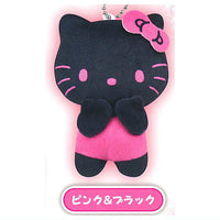 Hello Kitty Plush ball chain Part.2 [3.Pink & black]