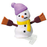 Snowman noodle clip [3.Melting snowman (purple knit hat)]