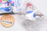 Snowman noodle clip [4.Melting snowman (red bucket hat)]