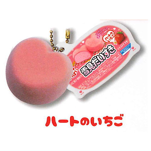 LOTTE Yukimi Daifuku Flocky mascot [5.heart no Strawberry]