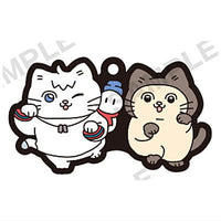 Nekonitenseishitaojisan x Dozle Corp. Capsule Rubber Strap [4.Mitarashi-chan x Oraf-kun]