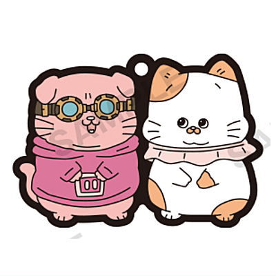 Nekonitenseishitaojisan x Dozle Corp. Capsule Rubber Strap [5.Tep-chan x Oohara MEN]