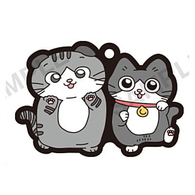 Nekonitenseishitaojisan x Dozle Corp. Capsule Rubber Strap [6.Bun-chan x Nekooji]