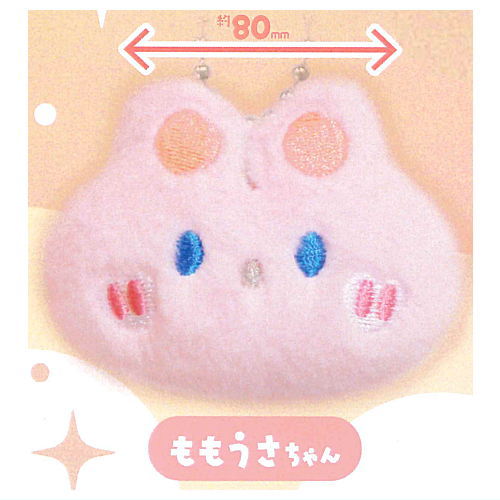 Fuwafuwa Animal Face Stuffed Charm [4.Momousachan]