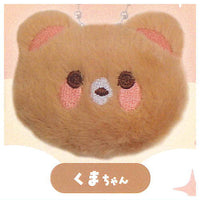 Fuwafuwa Animal Face Stuffed Charm [6.Kumachan]
