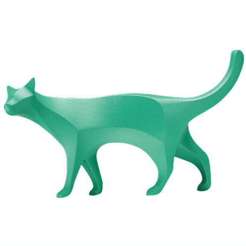 Art Univ. Techni Colour Hagiwara Ryo The Cats [3.Walking Cat(Mint Green)]