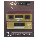 Glow! Sounds! Top quality Full component stereo Gold & Mahogany ver. [2.Cassette & CD deck]