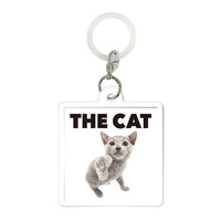 THE CAT AND FRIENDS Flat Mejirushi Accessory [1.British Shorthair]